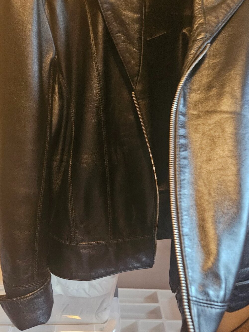 Pelle Collezioni Faux Leather Jacket size Womens 14